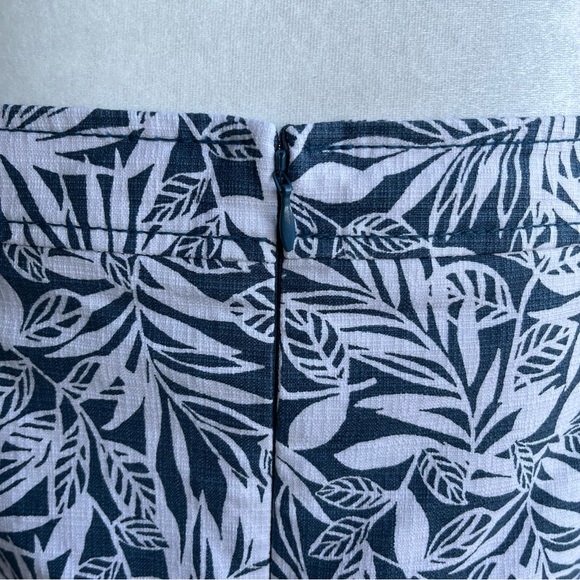 •LOFT• Floral Cotton Blend Lined Skirt - Size 10 - Picture 8 of 10